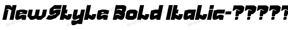 NewStyle Bold Italic字体转换